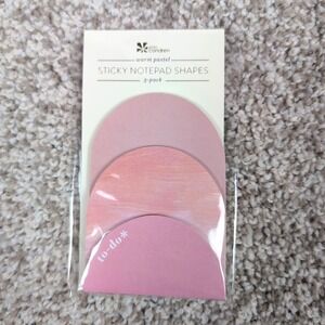 Erin Condren Warm Pastel Sticky Notepad Shapes 3 Pack Adhesive Sheets